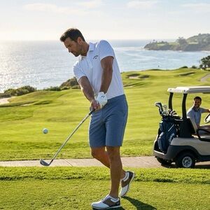 NWT Callaway Golf Shorts Opti-Dri Active Waistband Mens Size 38 UPF Blue